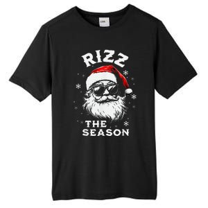 Rizz The Season Santa Claus Rizzmas Funny Christmas Tall Fusion ChromaSoft Performance T-Shirt