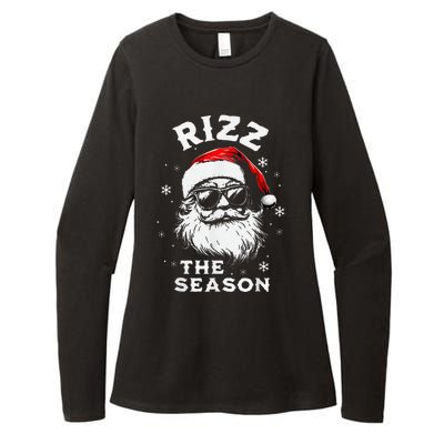 Rizz The Season Santa Claus Rizzmas Funny Christmas Womens CVC Long Sleeve Shirt