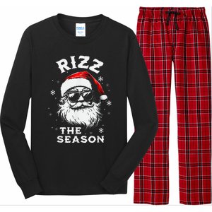 Rizz The Season Santa Claus Rizzmas Funny Christmas Long Sleeve Pajama Set