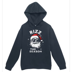 Rizz The Season Santa Claus Rizzmas Funny Christmas Urban Pullover Hoodie