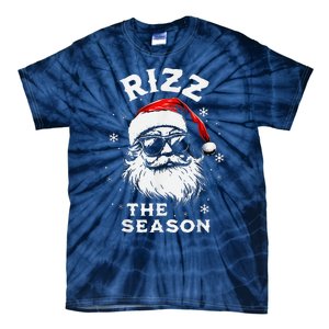 Rizz The Season Santa Claus Rizzmas Funny Christmas Tie-Dye T-Shirt