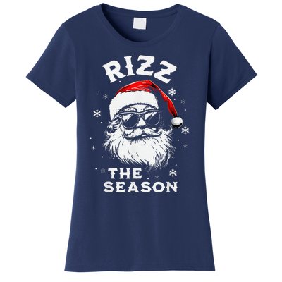 Rizz The Season Santa Claus Rizzmas Funny Christmas Women's T-Shirt