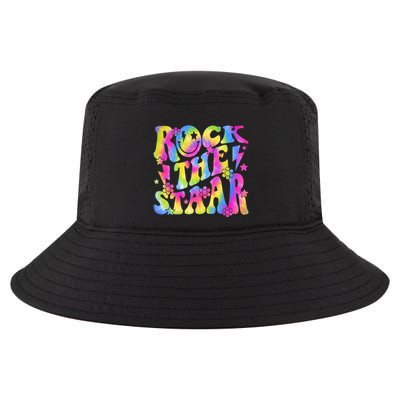 Rock The Staar Rock The Test Test Day Teachers Motivational Cool Comfort Performance Bucket Hat