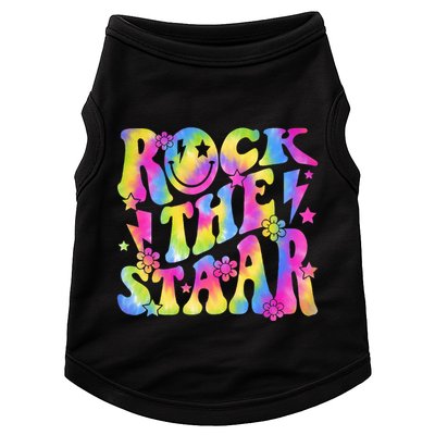 Rock The Staar Rock The Test Test Day Teachers Motivational Doggie Tank