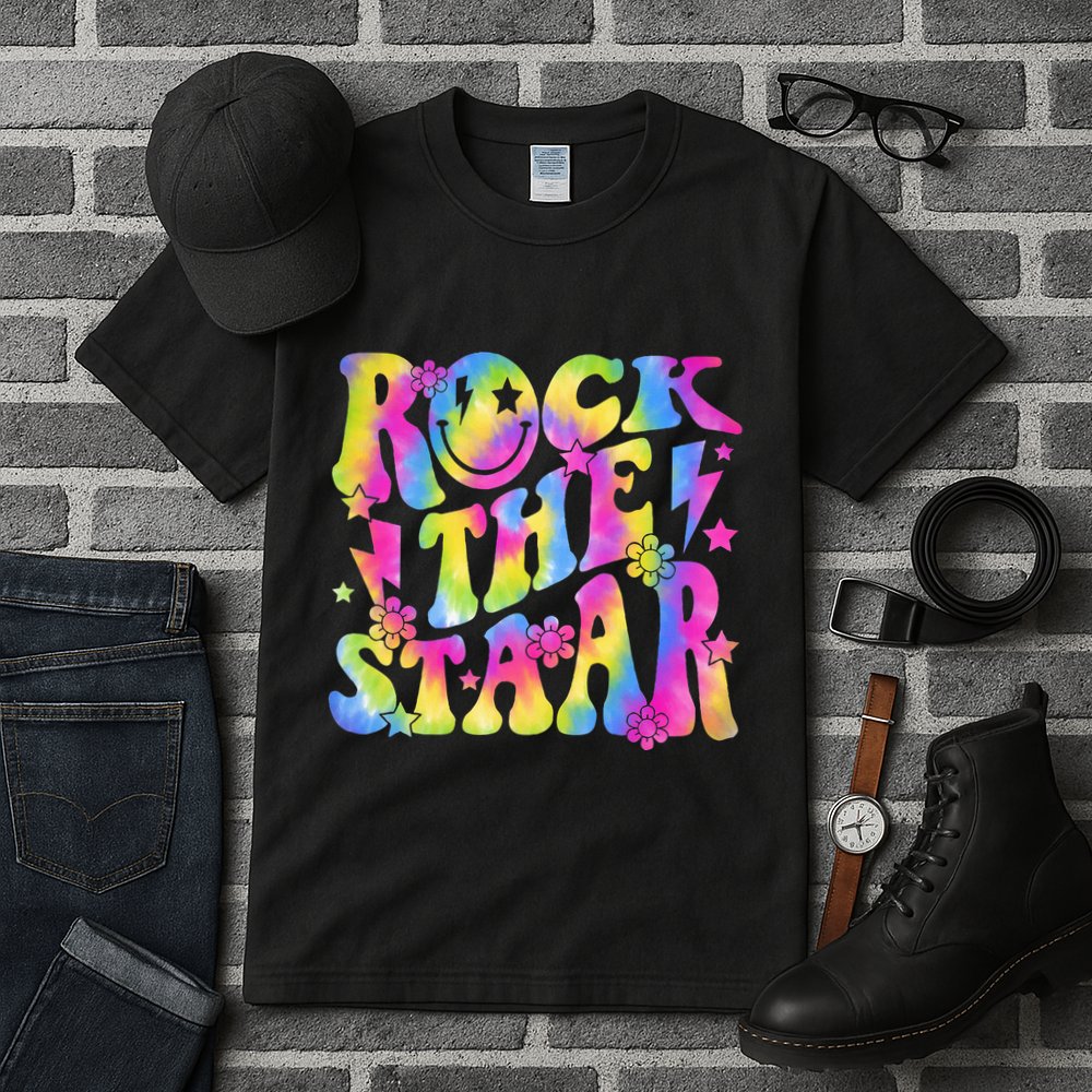 Rock The Staar Rock The Test Test Day Teachers Motivational Tall T-Shirt