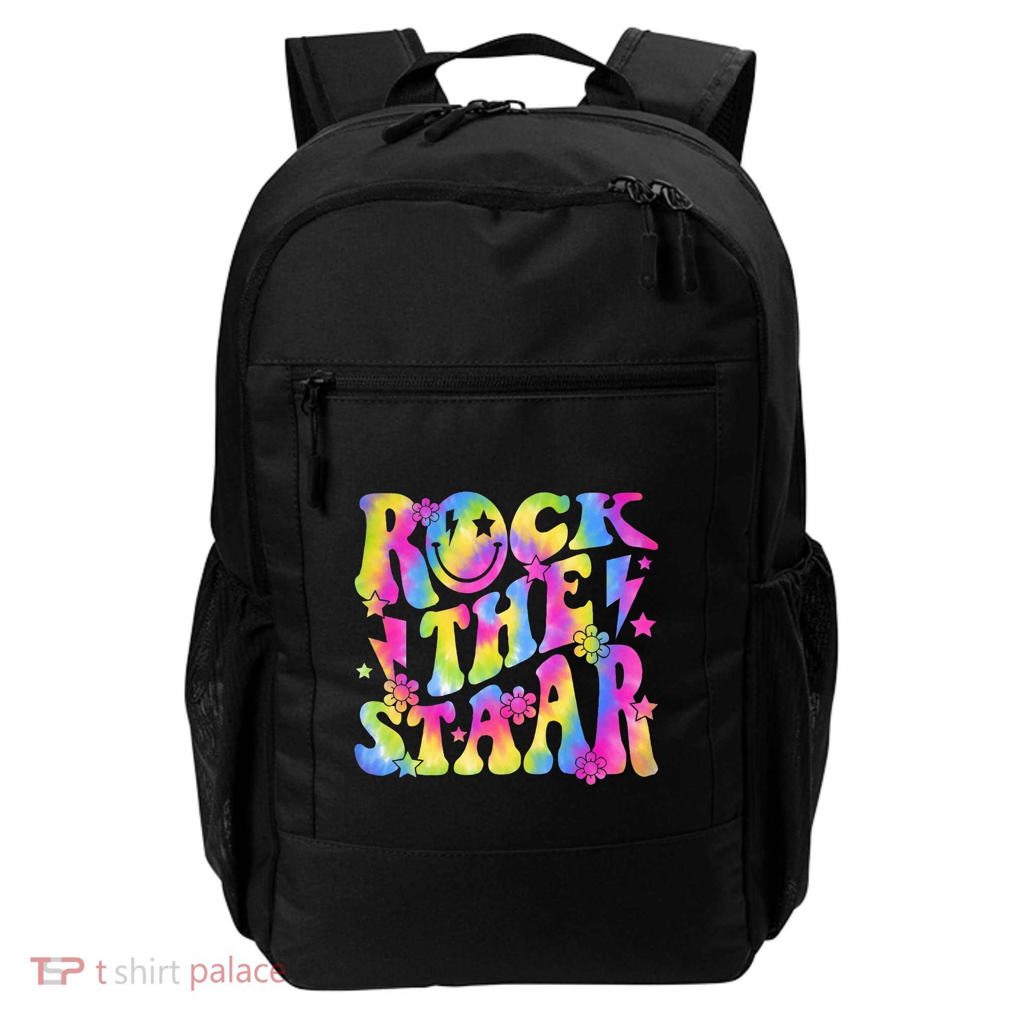 Rock The Staar Rock The Test Test Day Teachers Motivational Backpack