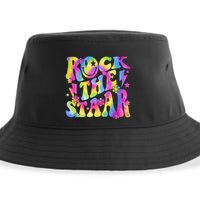 Rock The Staar Rock The Test Test Day Teachers Motivational Sustainable Bucket Hat