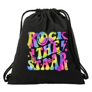 Rock The Staar Rock The Test Test Day Teachers Motivational Drawstring Bag