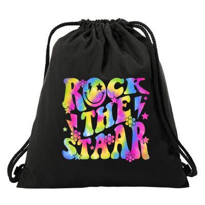 Rock The Staar Rock The Test Test Day Teachers Motivational Drawstring Bag