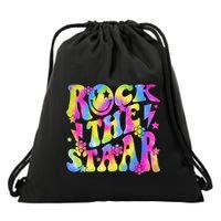 Rock The Staar Rock The Test Test Day Teachers Motivational Drawstring Bag