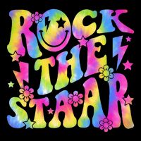 Rock The Staar Rock The Test Test Day Teachers Motivational Drawstring Bag