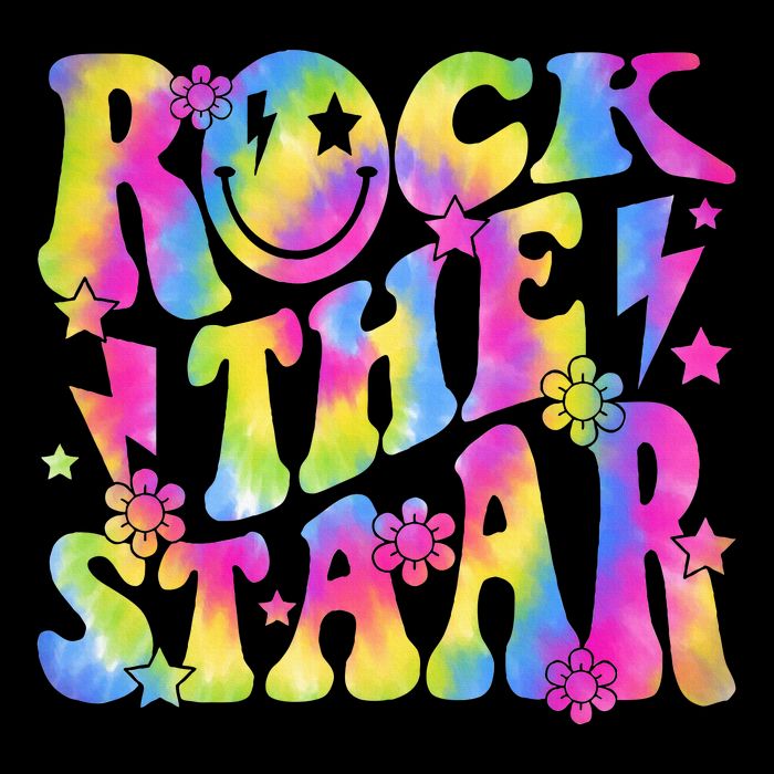 Rock The Staar Rock The Test Test Day Teachers Motivational Drawstring Bag