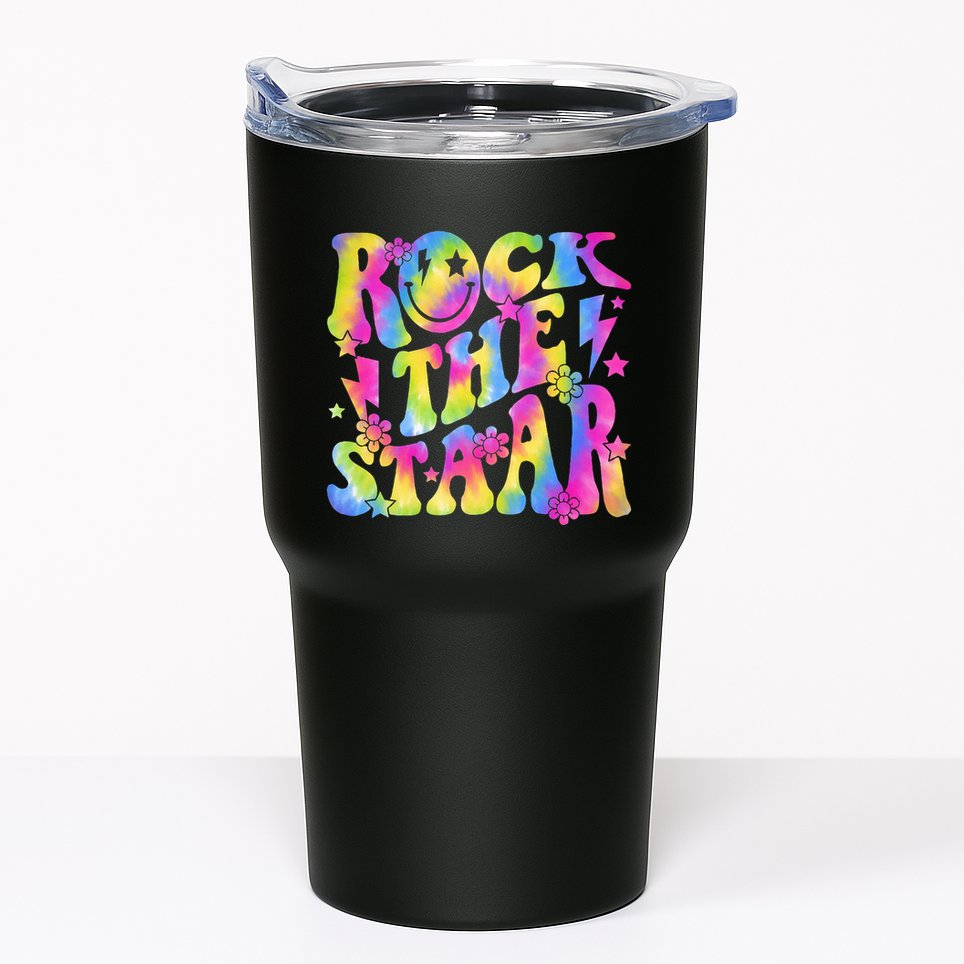 Rock The Staar Rock The Test Test Day Teachers Motivational Tumbler