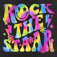 Rock The Staar Rock The Test Test Day Teachers Motivational 25L Jumbo Tote