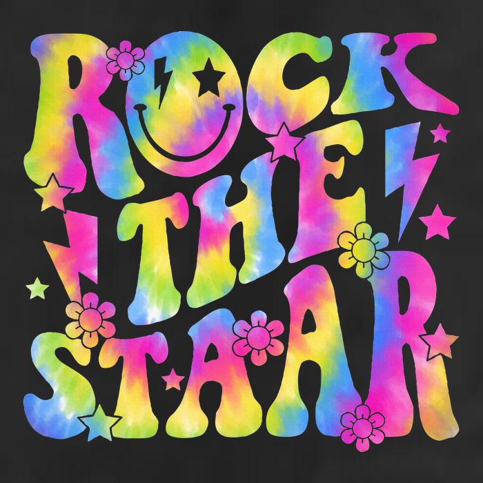 Rock The Staar Rock The Test Test Day Teachers Motivational 25L Jumbo Tote