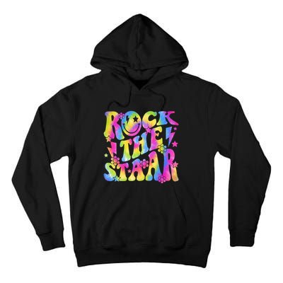 Rock The Staar Rock The Test Test Day Teachers Motivational Tall Hoodie