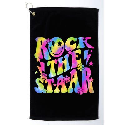 Rock The Staar Rock The Test Test Day Teachers Motivational Golf Towel