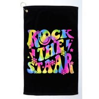Rock The Staar Rock The Test Test Day Teachers Motivational Golf Towel