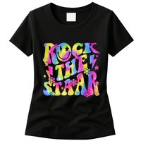 Rock The Staar Rock The Test Test Day Teachers Motivational Womens T-Shirt