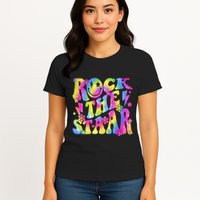 Rock The Staar Rock The Test Test Day Teachers Motivational Womens T-Shirt