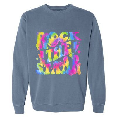 Rock The Staar Rock The Test Test Day Teachers Motivational Garment-Dyed Sweatshirt
