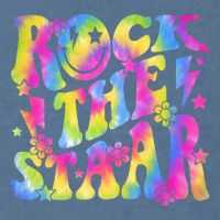 Rock The Staar Rock The Test Test Day Teachers Motivational Garment-Dyed Sweatshirt