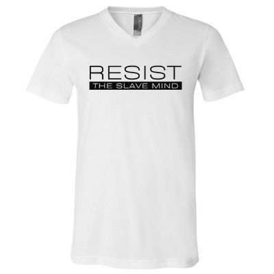 Resist The Slave Mind Andrew Tate V-Neck T-Shirt