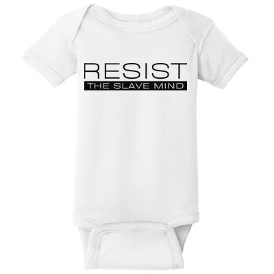 Resist The Slave Mind Andrew Tate Baby Bodysuit