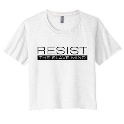 Resist The Slave Mind Andrew Tate Crop Top