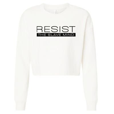 Resist The Slave Mind Andrew Tate Cropped Pullover Crew