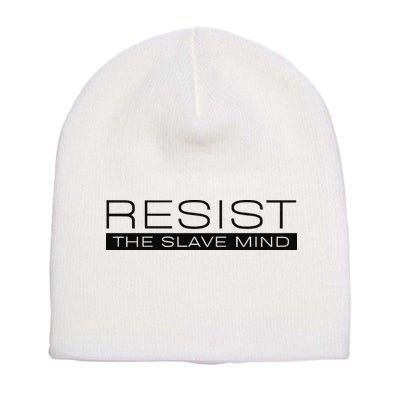 Resist The Slave Mind Andrew Tate Short Acrylic Beanie
