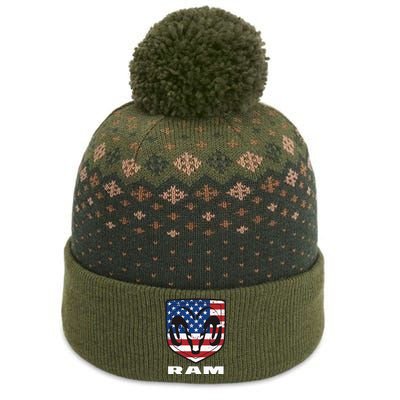 R.A.M. Trucks Shield Flag The Baniff Cuffed Pom Beanie