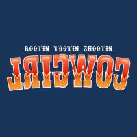 Rootin Tootin Shootin Reverse Cowgirl Western Logo Baby Bodysuit