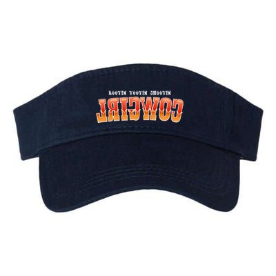 Rootin Tootin Shootin Reverse Cowgirl Western Logo Visor