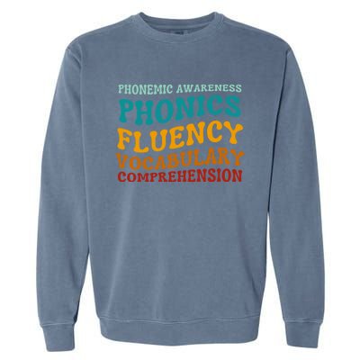 Reading Teacher Science Of Reading Phonics Gift Garment-Dyed Sweatshirt