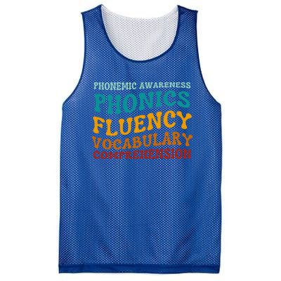 Reading Teacher Science Of Reading Phonics Gift Mesh Reversible Basketball Jersey Tank