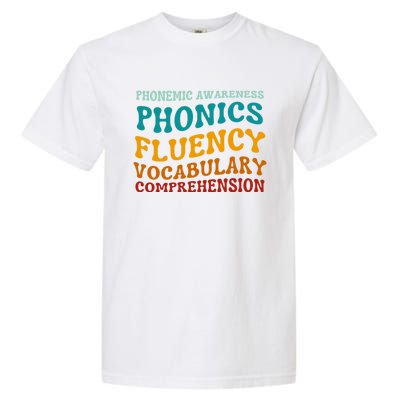 Reading Teacher Science Of Reading Phonics Gift Garment-Dyed Heavyweight T-Shirt