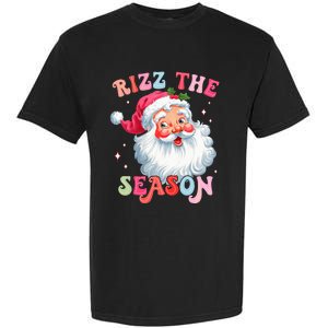 Rizz The Season Funny Christmas Santa Claus Rizzler Garment-Dyed Heavyweight T-Shirt