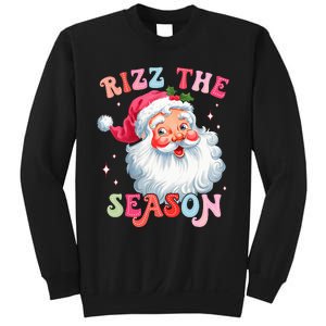 Rizz The Season Funny Christmas Santa Claus Rizzler Sweatshirt