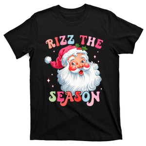 Rizz The Season Funny Christmas Santa Claus Rizzler T-Shirt