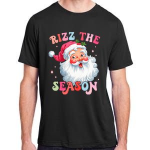 Rizz The Season Funny Christmas Santa Claus Rizzler Adult ChromaSoft Performance T-Shirt