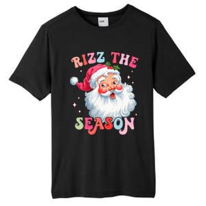 Rizz The Season Funny Christmas Santa Claus Rizzler Tall Fusion ChromaSoft Performance T-Shirt