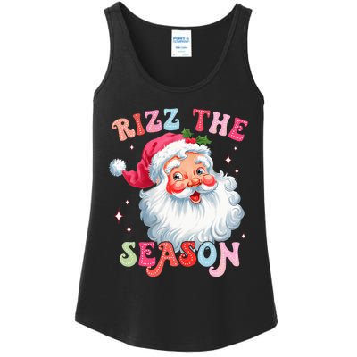 Rizz The Season Funny Christmas Santa Claus Rizzler Ladies Essential Tank