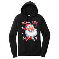 Rizz The Season Funny Christmas Santa Claus Rizzler Women's Pullover Hoodie