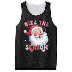 Rizz The Season Funny Christmas Santa Claus Rizzler Mesh Reversible Basketball Jersey Tank