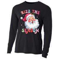 Rizz The Season Funny Christmas Santa Claus Rizzler Cooling Performance Long Sleeve Crew