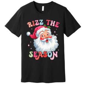 Rizz The Season Funny Christmas Santa Claus Rizzler Premium T-Shirt