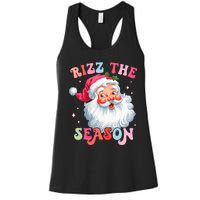 Rizz The Season Funny Christmas Santa Claus Rizzler Women's Racerback Tank