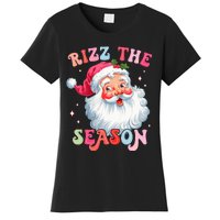 Rizz The Season Funny Christmas Santa Claus Rizzler Women's T-Shirt