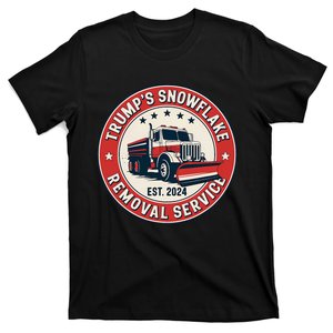 Retro TrumpS Snowflake Removal Service Funny Trump 2024 T-Shirt